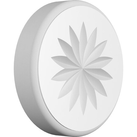 Ekena Millwork Standard Grayson Flower Rosette With Rounded Edge, 5"W x 5"H x 1"P ROSP050X050X100GRY11